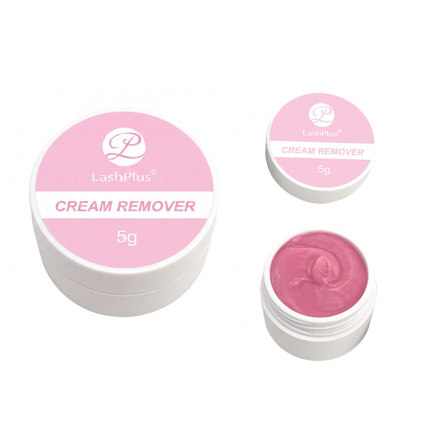 LashPlus cream remover 5g jar, private-label lash extension glue remover